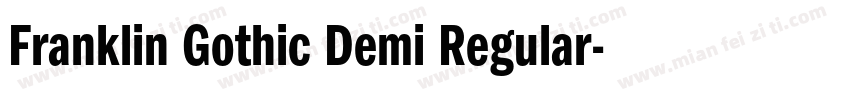 Franklin Gothic Demi Regular字体转换